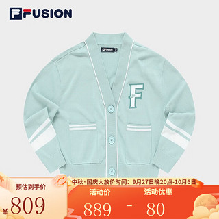 FILA FUSION斐乐潮牌女子织外套时尚宽松毛织开衫 庄严绿-TQ 155/76A/XS