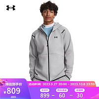 安德玛（UNDERARMOUR）Unstoppable男子抓绒训练运动运动外套1379806 灰色011 XS