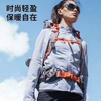 迪卡侬（DECATHLON）抓绒保暖外套女户外徒步休闲运动轻薄夹克冲锋衣内胆 迷雾色 XS