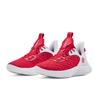 安德玛 UNDERARMOUR）库里Curry Flow 9男女运动篮球鞋3025631 白色100 42