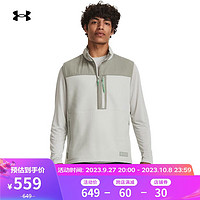 安德玛（UNDERARMOUR）Microfleece Maxx男子抓绒户外运动休闲马甲1379918 绿色502 XL