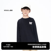 Little MO&CO. 玩具总动员IP little moco童装装男女童纯棉印花长袖T恤 黑色 120/56
