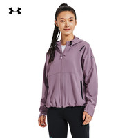 安德玛 UNDERARMOUR)秋冬Unstoppable女子连帽训练运动夹克1379765 紫色500 M