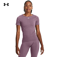 安德玛 UNDERARMOUR）秋冬Seamless女子训练运动短袖T恤1379149 紫色500 M