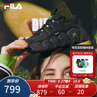 斐乐(FILA) 可颂面包鞋运动鞋女2023冬休闲鞋老爹鞋 黑-BK 36.5