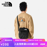 北面（The North Face）单肩包户外运动旅行斜挎包大容量休闲通勤背包托特包|81BV JK3/黑色 22 升/OS/400*465*200mm