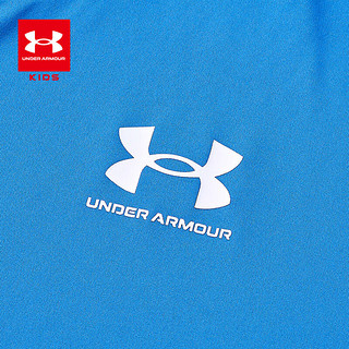 安德玛（UNDERARMOUR）童装运动儿童速干T恤透气舒适男童休闲女童运动速干训练衣 蓝色 140cm