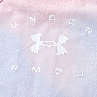 安德玛（Under Armour）儿童女童梭织外套透气休闲柔软舒适外套 浅蓝 150cm