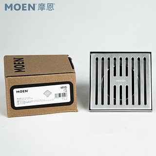 摩恩（MOEN）方形卫生间厨房浴室防虫防返水防臭地漏 4016DGY枪灰色通用地漏