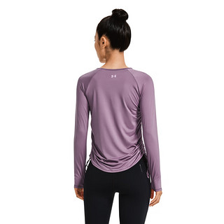 安德玛（UNDERARMOUR）秋冬Motion女子训练运动长袖T恤1379179 紫色500 XL