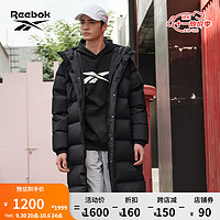 Reebok锐步冬男女款长款运动羽绒服 23FRC279UGH0 A/XL