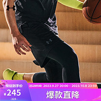 安德玛 UNDERARMOUR）HeatGear Armour男子训练运动紧身七分裤1289574 黑色001 M