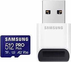 SAMSUNG 三星 PRO Plus microSD 存儲卡 + 讀卡器，512GB