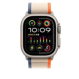 Apple  49 毫米橙配米色野径回环式表带 - S/M  原厂表带  表带  手表表带