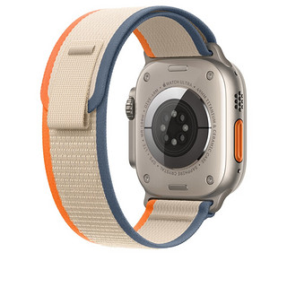 Apple  49 毫米橙配米色野径回环式表带 - S/M  原厂表带  表带  手表表带