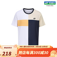 YONEX/尤尼克斯 115273TCR/215273TCR 23FW训练系列 男女同款网球服yy 白色（男款） O