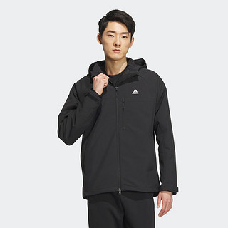 adidas 阿迪达斯 20点开始：adidas 三合一加绒运动夹克外套 男装 IV7594 黑色/白色