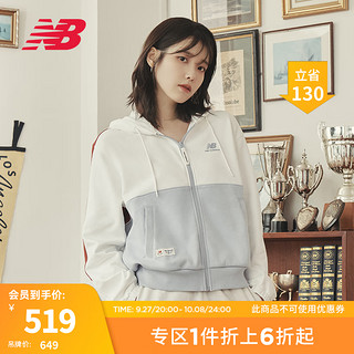 NEW BALANCE NB23女款潮流百搭连帽夹克风衣外套 DV 6DD38272 M