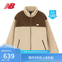 NEW BALANCE 23年女款舒适保暖立领仿羊羔绒外套AWJ33334 INC L