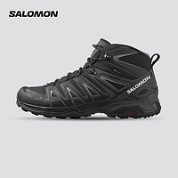 萨洛蒙（Salomon）男款 户外运动中邦防水透气徒步登山 X ULTRA PIONEER MID GTX 黑色 471703 UK8(42)