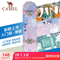 CAMEL 骆驼 滑板初学者男女生专业板青少年成年四轮短板街头刷街双翘滑板