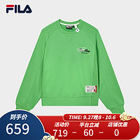 斐乐（FILA） x MIHARA女子套头卫衣简约时尚宽松运动上衣 斐翠绿-GN 170/88A/L
