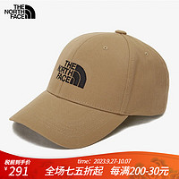 北面（The North Face）鸭舌帽经典款男女户外棒球帽可调节遮阳帽NE3CP53 NE3CP53B 深姜黄色 ONE