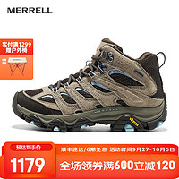 MERRELL 迈乐 户外经典徒步鞋女款MOAB 3 GTX防水中帮透气旅游耐磨防滑登山鞋 J035816米
