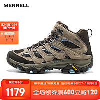 MERRELL 邁樂 戶外經典徒步鞋女款MOAB 3 GTX防水中幫透氣旅游耐磨防滑登山鞋 J035816米