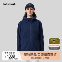 LAFUMA乐飞叶抓绒衣 户外加厚保暖摇粒绒阔版无性别外套 LMJA3CR69 藏青色NV 180/100A（50）