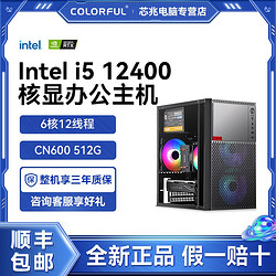 COLORFUL 七彩虹 i5 12400企业客服设计12100家用电脑高端游戏直播DIY组装机