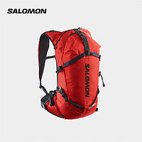 萨洛蒙（Salomon）男女款 户外运动攀登徒步轻量透气舒适多功能双肩背包 MTN 15 火红色 C19278 M/L