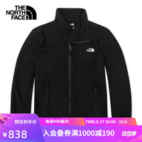 THE NORTH FACE 抓绒男摇粒绒上衣内胆户外舒适保暖|88R8 JK3/黑色 L/175