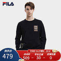                                                                                 斐乐（FILA）X MAGIC STICK男子套头卫衣时尚休闲针织男装圆领上衣 正黑色-BK 165/88A/S