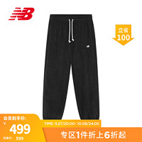 NEW BALANCE NB男款舒适运动休闲摇粒绒针织长裤 BK MP33543 S