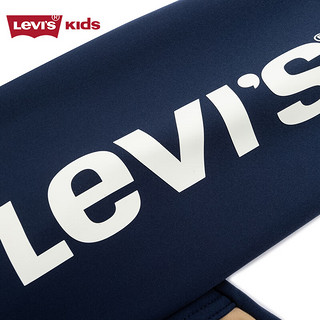 Levi's李维斯童装男童摇粒绒风衣儿童休闲撞色外套 深靛蓝 150/72(M)