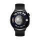  HUAWEI 华为 手表Watch4 Pro运动智能eSIM独立通话体温血糖 watch4 氟胶黑色表带　
