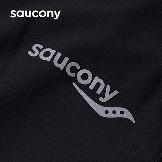 Saucony索康尼运动紧身裤男2023训练双层运动长裤男子跑步长裤 正黑色 XL(180/88A)