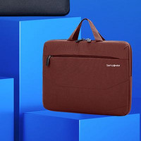 Samsonite 新秀丽 电脑包手提包商务背包公文包苹果笔记本电脑包13.3英寸 BP5酒红色