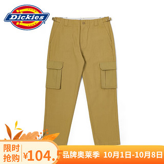 Dickies 帝客 长裤 多口袋橡筋抽绳工装慢跑裤 男士秋冬季休闲 9457 卡其色 28