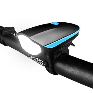 PLUS会员：SAHOO 鲨虎 7588公路山地车灯前灯带电喇叭车铃铛USB充电骑行装备自行车配件