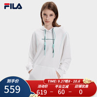 斐乐(FILA) X MAGIC STICK女子连帽卫衣时尚休闲宽松针织上衣 标准白-WT 175/92A/XL