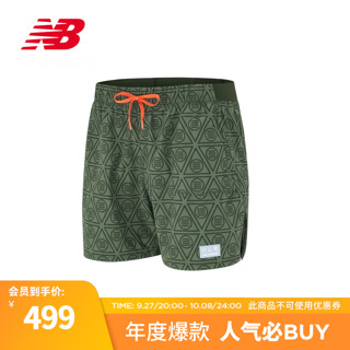 NEW BALANCE NB23男款简约透气舒适百搭运动跑步短裤 KOU MS33279 L