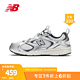 new balance NB官方男鞋女鞋408系列舒适百搭网面透气清爽休闲运动鞋老爹鞋 灰白/银色 M