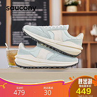 Saucony索康尼JAZZ RENEW休闲鞋男女复古鞋运动休闲鞋浅兰38.5