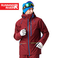 RUNNING RIVER 男式防水透气 纯色 双板专业款滑雪服N7456N