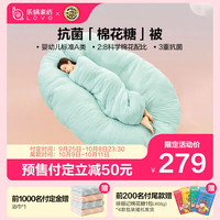 乐蜗家纺LOVO超柔A类抗菌棉花冬厚被保暖被子防潮被芯150*215cm