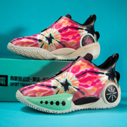 幻影3篮球鞋男10春夏季运动鞋音速10学生实战球鞋跑步鞋 冷血彩色扎染