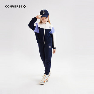 Converse匡威童装女童时尚夹克外套儿童防风保暖秋装 兰花紫 110/52