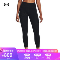 安德玛 UNDERARMOUR）秋冬RUSH SmartForm女子训练运动紧身九分裤1379143 黑色001 M